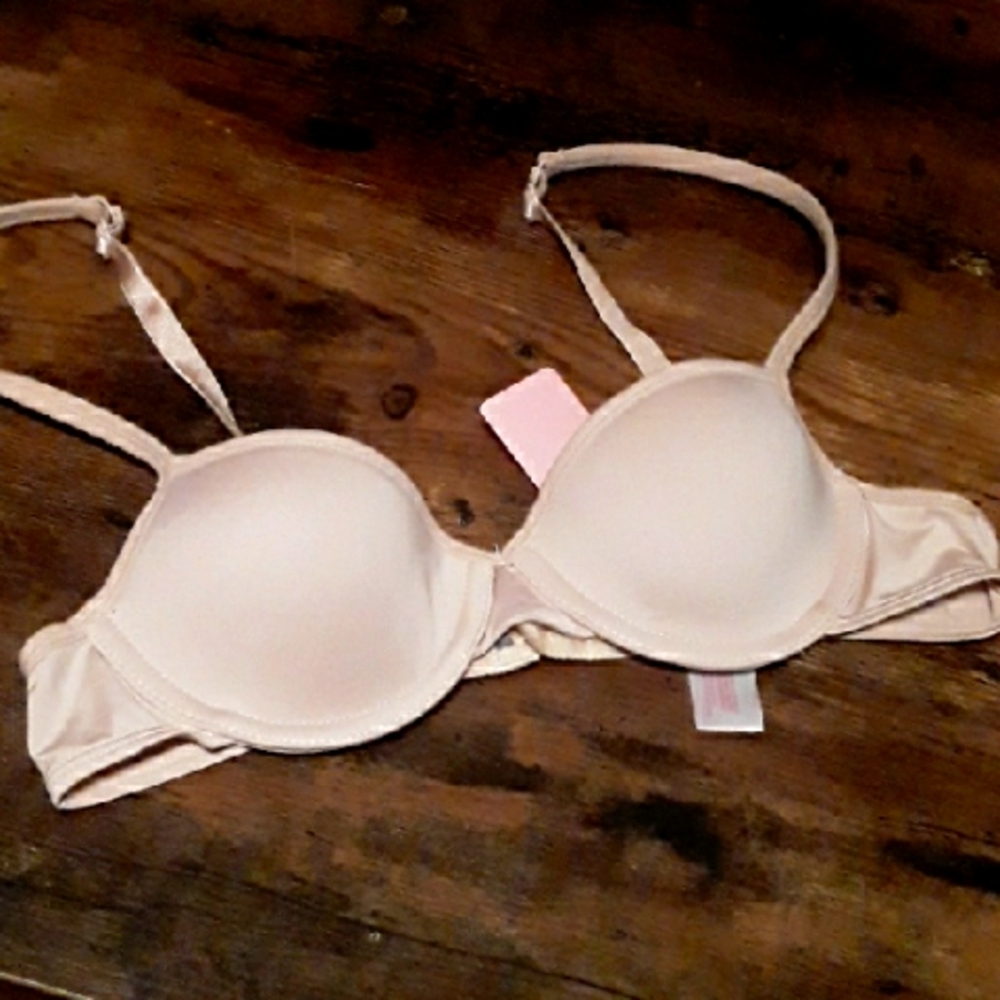 No Boundaries 32A Beige Beautiful Padded Underwire Bra